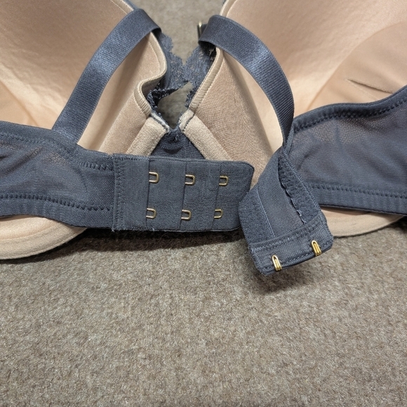 THIRDLOVE (36E) Lace Contour Plunge Wired Bra Azure Color - Picture 6 of 10